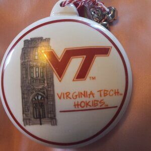 NWT Virginia Tech Ceramic Christmas Ornament